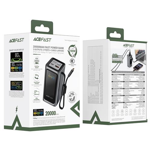 Acefast M33 Powerbank 20.000mAh PD100W Para Móviles y Portátiles