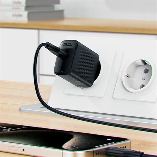 Cargador USB-C Acefast A82 PD20W GaN Negro