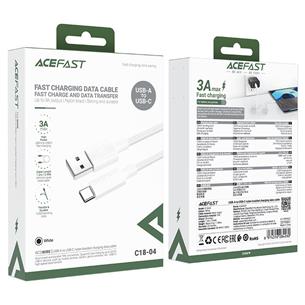Cable USB-A a USB-C Acefast C18-04 1.2 Metros Reforzado Blanco
