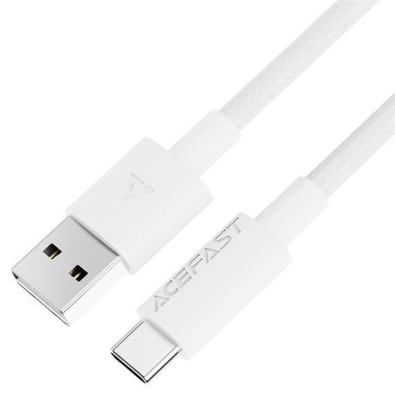 Cable USB-A a USB-C Acefast C18-04 1.2 Metros Reforzado Blanco