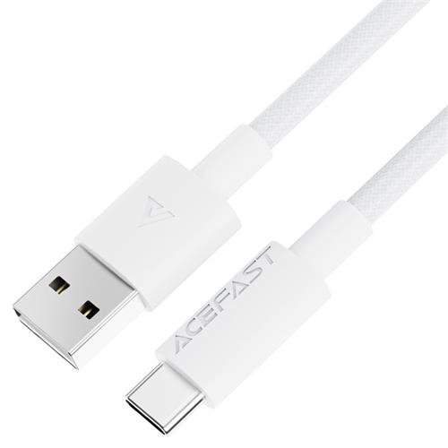Cable USB-A a USB-C Acefast C18-04 1.2 Metros Reforzado Blanco