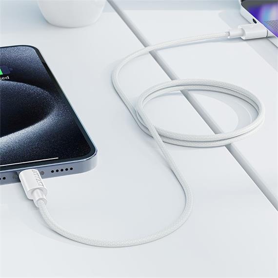 Cable USB-A a USB-C Acefast C18-04 1.2 Metros Reforzado Blanco