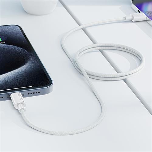 Cable USB-A a USB-C Acefast C18-04 1.2 Metros Reforzado Blanco