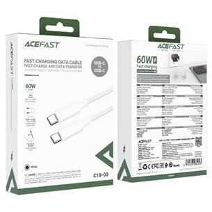 Cable USB-C a USB-C Acefast C18-03 1.2 Metros Reforzado Blanco