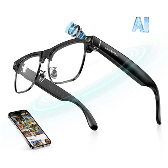 Blackview BV200 Gafas Inteligentes con IA y Cámara Lentes Fotocromaticas