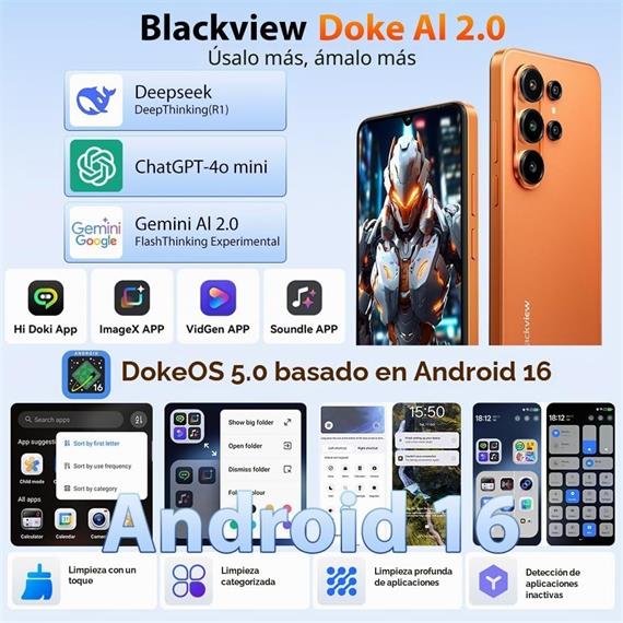 Blackview Wave 10 6.88" HD+ 8GB 256GB Orange