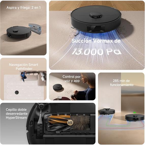 Dreame D20 Robot Aspirador Negro