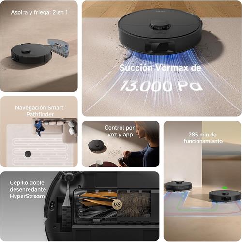 Dreame D20 Robot Aspirador Negro