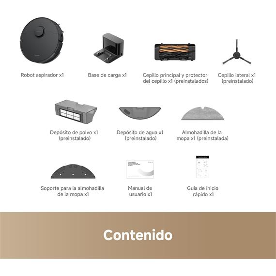 Dreame D20 Robot Aspirador Negro
