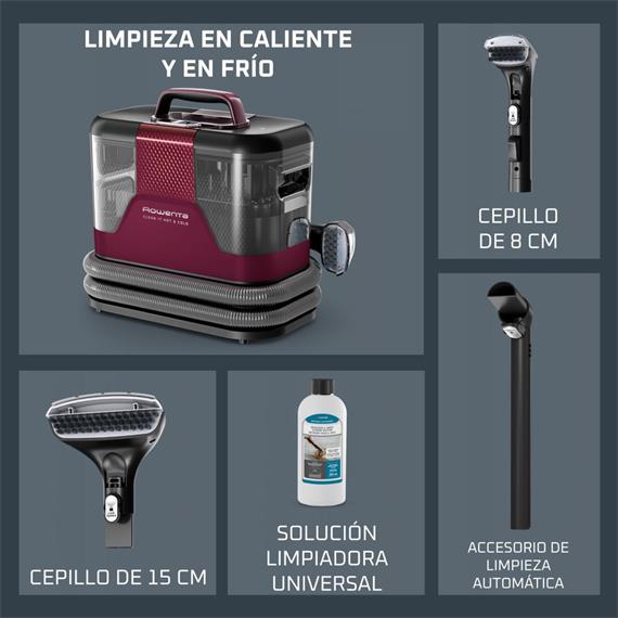 Rowenta IN7010F0 Aspirador Tapicería Hot & Cold 750W 2.3 Litros