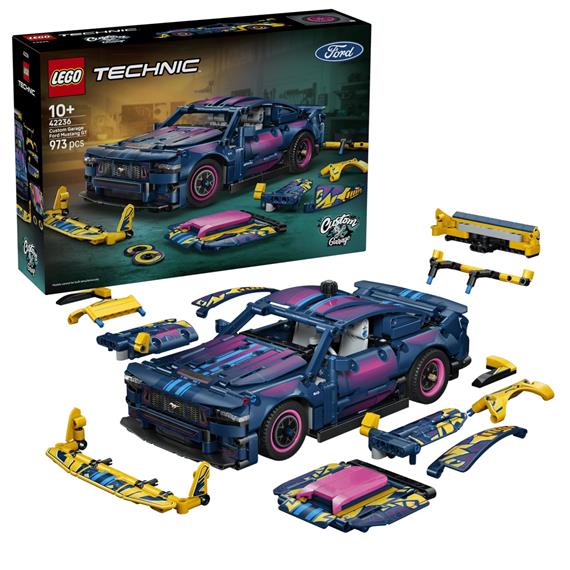 LEGO 42236 Custom Garage Ford Mustang GT Car
