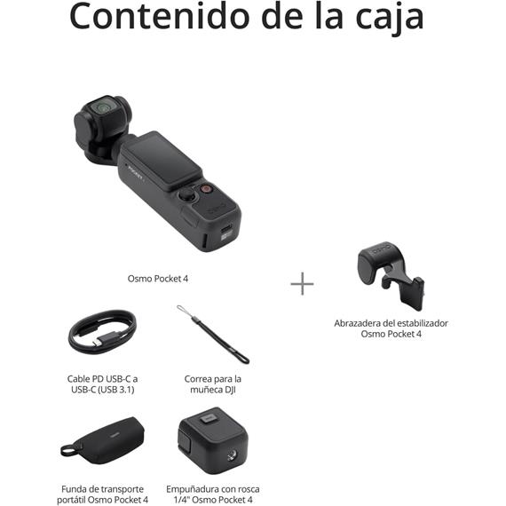 Dji Osmo Pocket 4 Standard Combo Cámara Estabilizada 4K