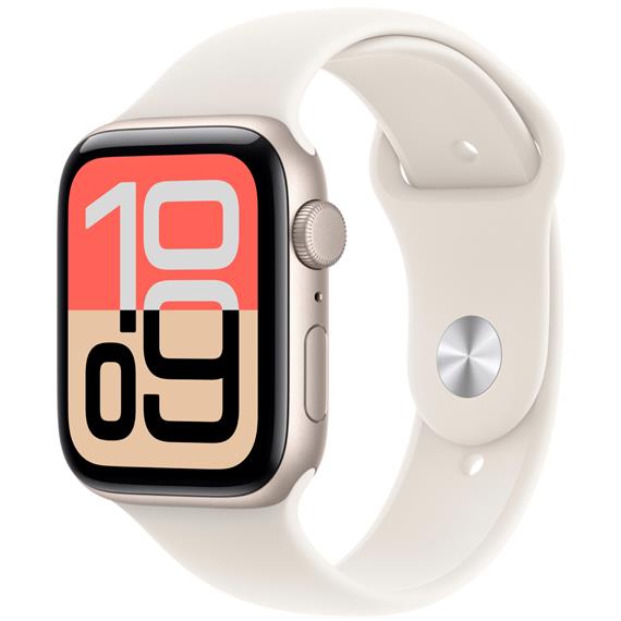 Apple Watch SE (3ª Gen) 44mm Starlight Aluminium M/L (MEHJ4QL/A)