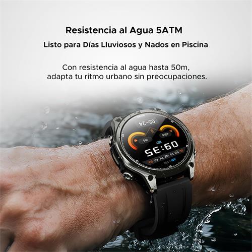 Doogee Anywise W1 Negro 1,43" AMOLED GPS Dual Llamadas Bluetooth +178 deportes