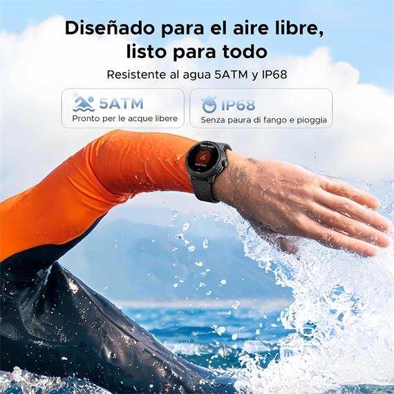 Doogee Anymoving M1 Pro Negro 1,5" AMOLED GPS Dual Bluetooth +170 deportes
