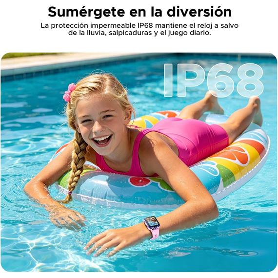 Doogee Anyscene S3 KIDS 4G Rosa 1,72" GPS Llamadas IP68 para niños