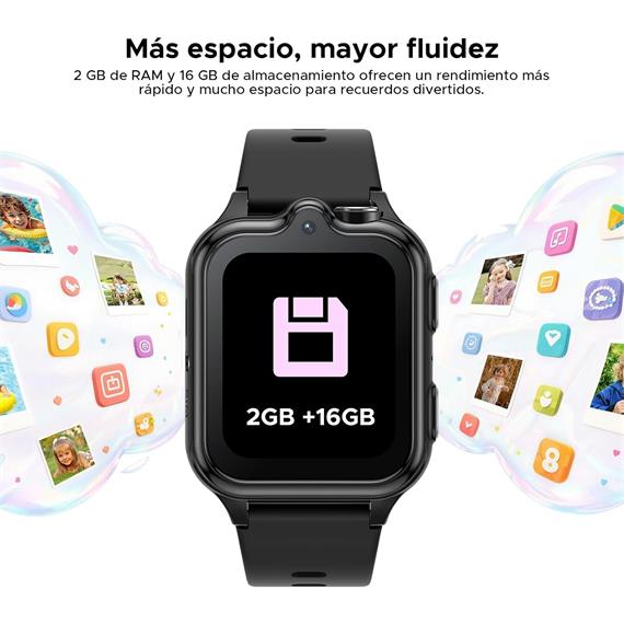Doogee Anyscene S3 KIDS 4G Negro 1,72" GPS Llamadas IP68 para niños