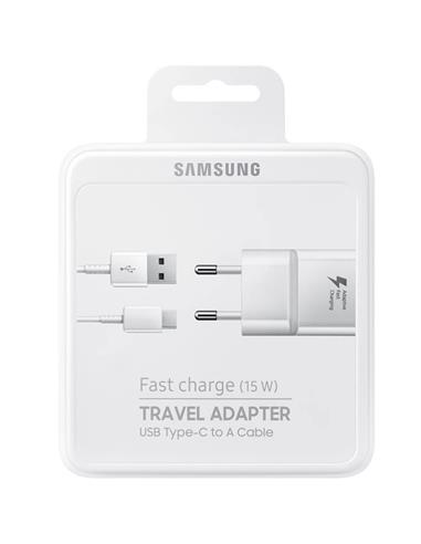 SAMSUNG CARGADOR EP-TA20 15W+ CABLE USB-C Blanco