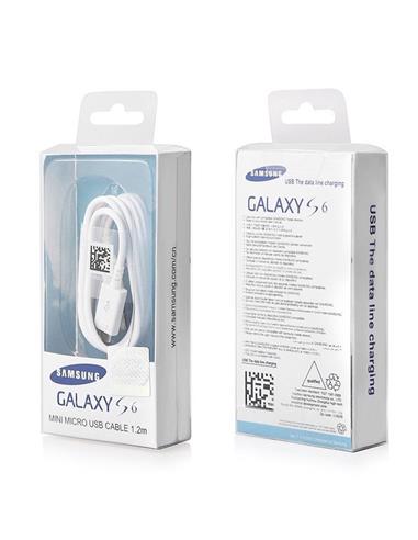 SAMSUNG EP-DG925UWE CABLE MINI MICRO USB 1.2M  WHITE BOX