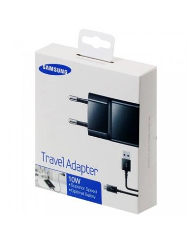 SAMSUNG EP-TA12 CARGADOR USB 10W 2.0AMP + MICRO USB NEGRO BOX