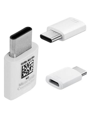 SAMSUNG ADAPTADOR MICRO USB-TIPO-C WHITE BULK (GH96-12487A)