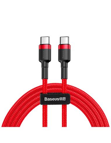 BASEUS CATKLF-G09 CAFULE CABLE TYPE-C/TYPE-C 20V 3AMP 1M RED
