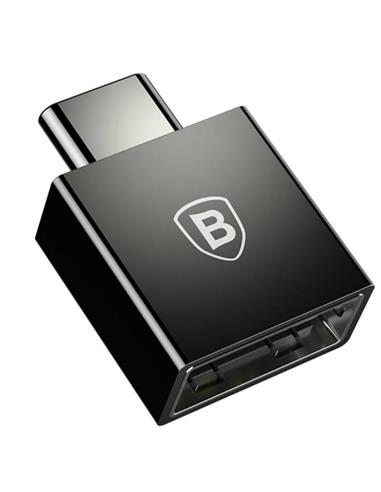 BASEUS CATJQ-B01 TYPE-C MALE TO USB ADAPTER BLACK