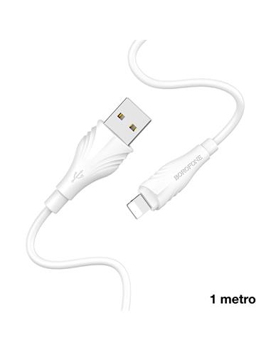 Cable USB a Lightning 1 m Borofone BX18 Blanco
