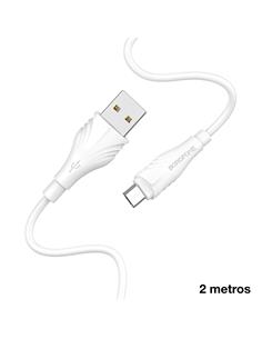 Cable USB a Micro USB 2 m Borofone BX18 Blanco
