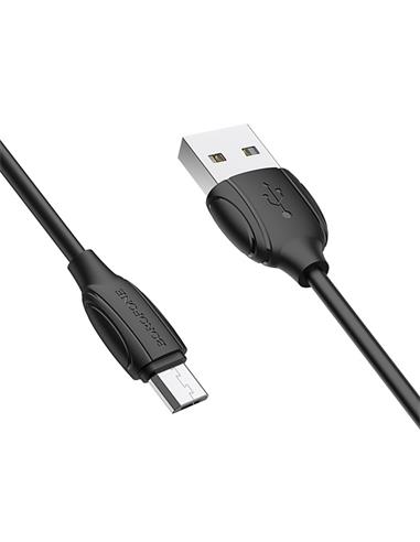 Borofone BX19 Cable Micro USB 1 Metro Negro