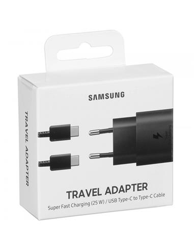 Samsung Cargador 25W + CABLE USB-C Negro (EP-TA800XBEGWW)
