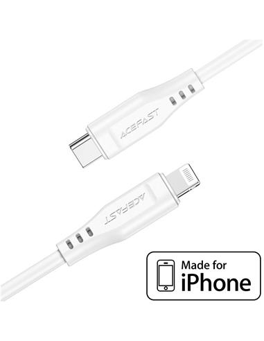 Cable USB-C a Lightning 1.2 m 30W Acefast C3-01 Blanco