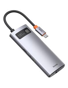 Baseus CAHUB-CW0G Hub 6-1 USB-C to 3x USB 3.0 + HDMI + USB-C PD +  RJ45