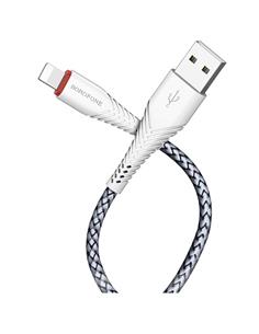 Cable USB a Lightning 1 m Borofone BX25 Cable Reforzado Blanco