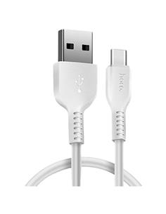 Cable USB a USB-C 1 m Hoco X20 Flash Blanco