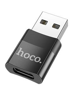Hoco UA17 Adaptador USB-C a USB-A 2.0 Negro