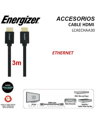 ENERGIZER LCAECHAA30 CABLE HDMI 3 METROS