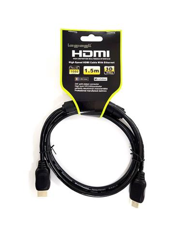 CABLE LOGICELL HDMI-HDMI 1.5M FILTRO Y CLAVIJA GOLD
