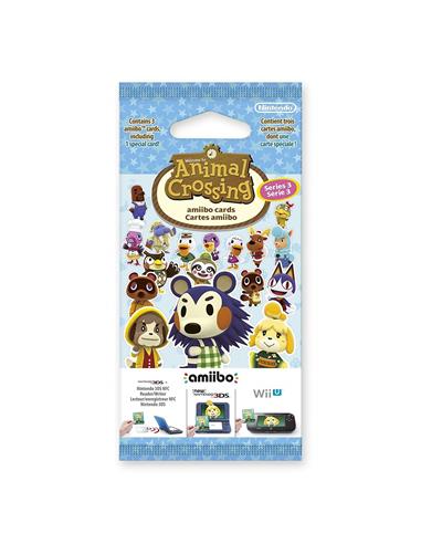 Nintendo Pack 3 Tarjetas Amiibo Animal Cross 3