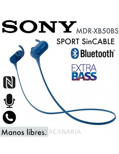 SONY MDR-XB50BS EXTRA BASS AURICULAR BLUE