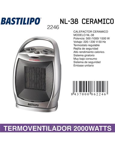 BASTILIPO NL-38 ESTUFA TERMOVENTILADOR 1500W